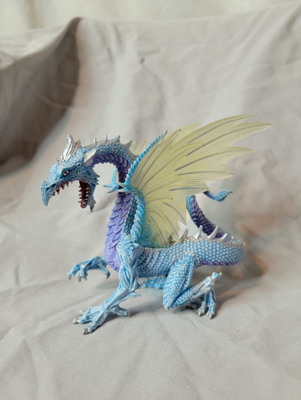 Fantasy Dragon Figurine Blue Ice Dragon